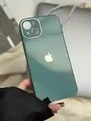 Белый чехол для iPhone 13, со стеклянной панелью и защитой камеры