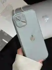 Ледяной чехол на iPhone 13, со стеклянной панелью и защитой камеры