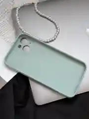 Ледяной чехол на iPhone 13, со стеклянной панелью и защитой камеры