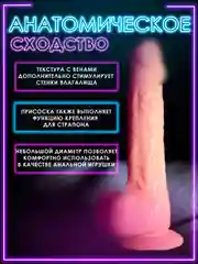 Фаллоимитатор реалистичный, 19 х 3 см / 17 х 3 см