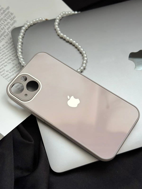 Чехол на iPhone 13, со стеклянной панелью и защитой камеры