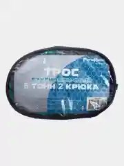 Трос буксировочный лента 5т и 7т (тонн), 5м с крюками,ширина 50 мм