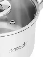 Кастрюля 16х9,5 см. 1,9 л. со стеклянной крышкой, индукция