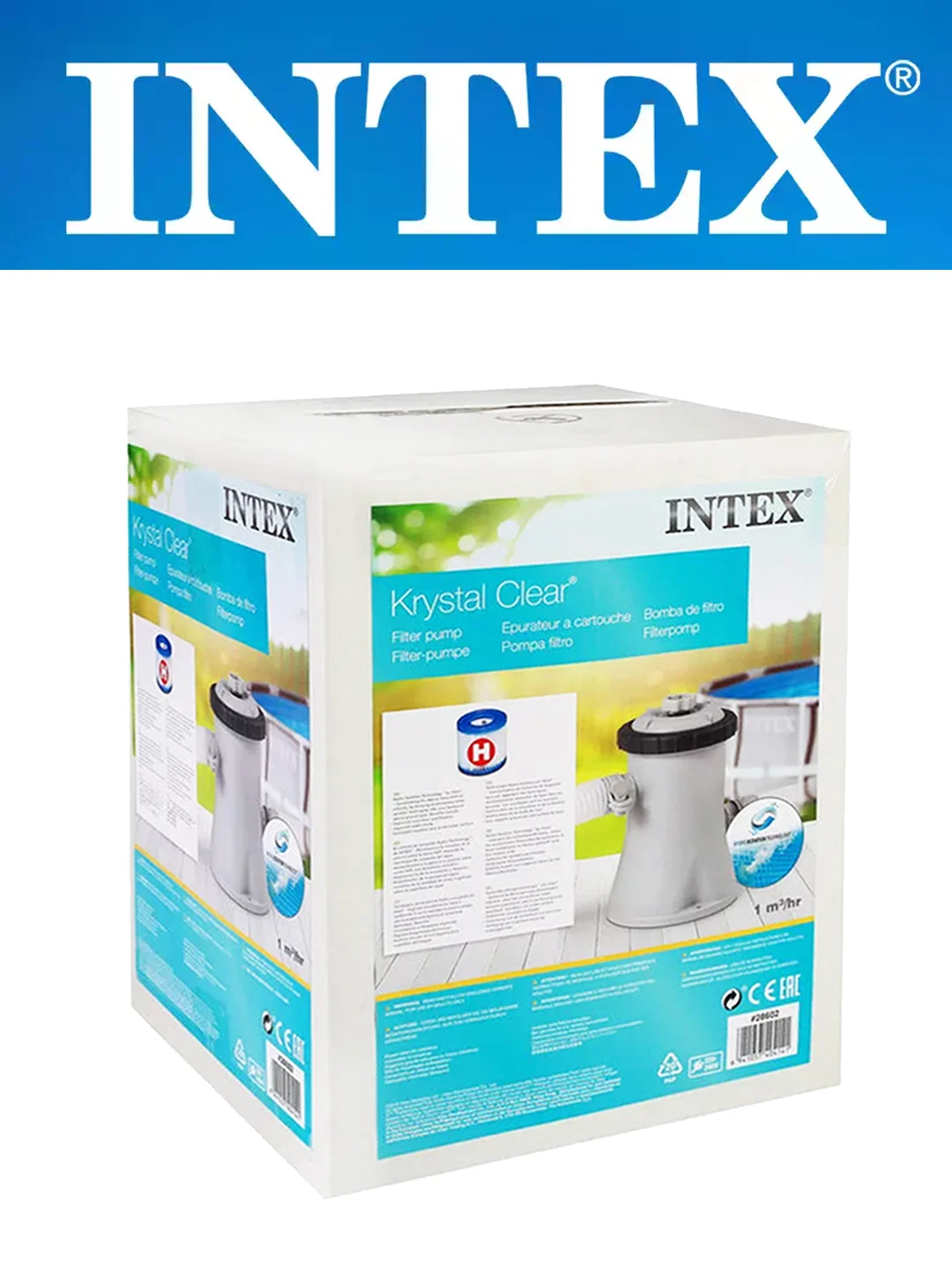 Картриджный фильтр-насос INTEX, картридж для насоса, для бассейнов 183-305см, 28602, 29007