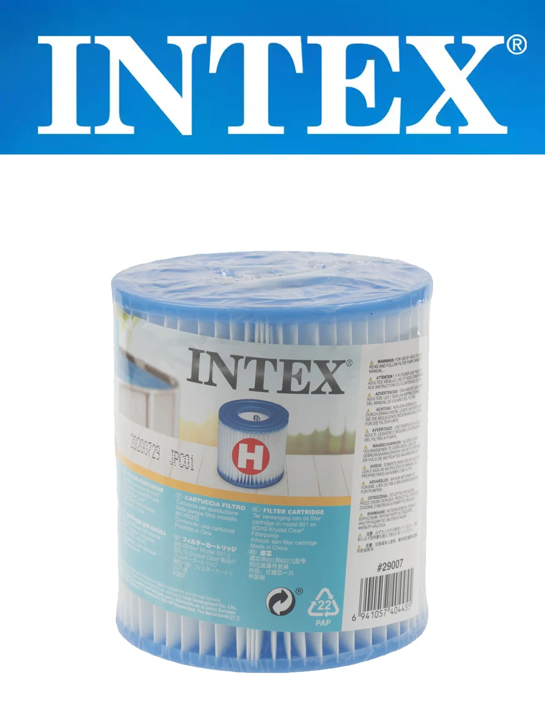 Картриджный фильтр-насос INTEX, картридж для насоса, для бассейнов 183-305см, 28602, 29007