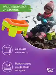 Лайм горшок детский складной дорожный 3в1 для малышей HandyPotty