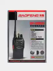 Черный набор раций Baofeng BF-888S, U-82, дальность до 7 км