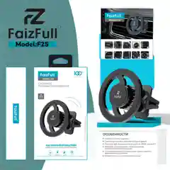 Держатель для телефона автомобильный магнитный усиленный FaizFull F25