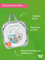 Синий горшок детский складной дорожный 3в1 для малышей HandyPotty