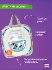 Голубой горшок детский складной дорожный 2в1 для малышей HandyPotty