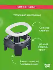 Угольный горшок детский складной дорожный 2в1 для малышей HandyPotty