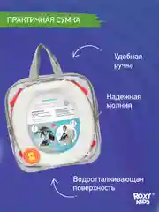 Красный горшок детский складной дорожный 2в1 для малышей HandyPotty