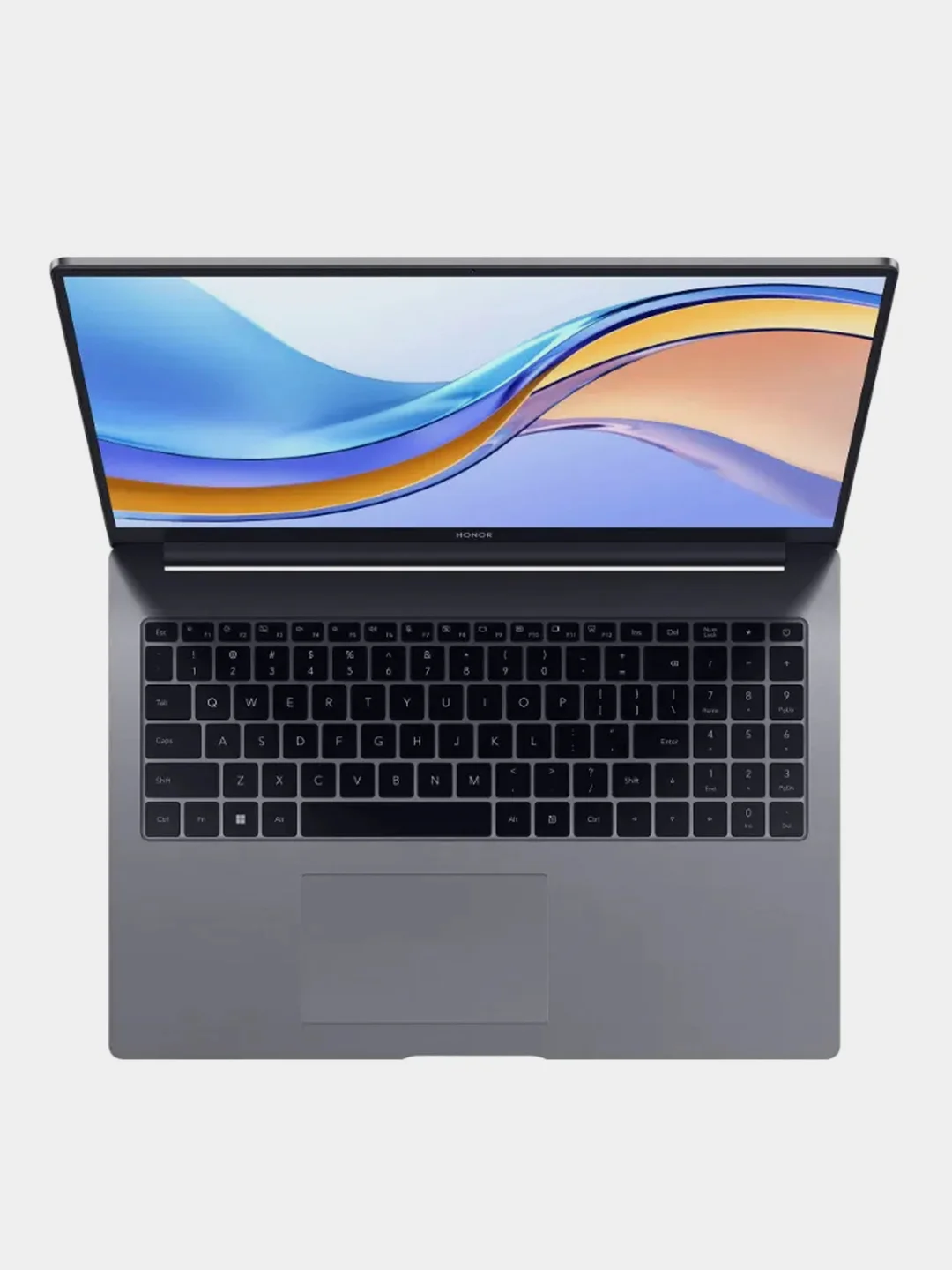 Серый ноутбук HONOR MagicBook X16  i5-12450H, RAM 8Гб, SSD 512Гб, Intel UHD Graphics, DOS, серый