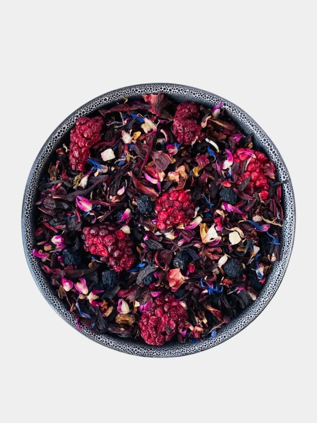 Чай красный TEAON "Ежевичный сорбет" с ежевикой, рябиной, лимоном и васильком, 50г