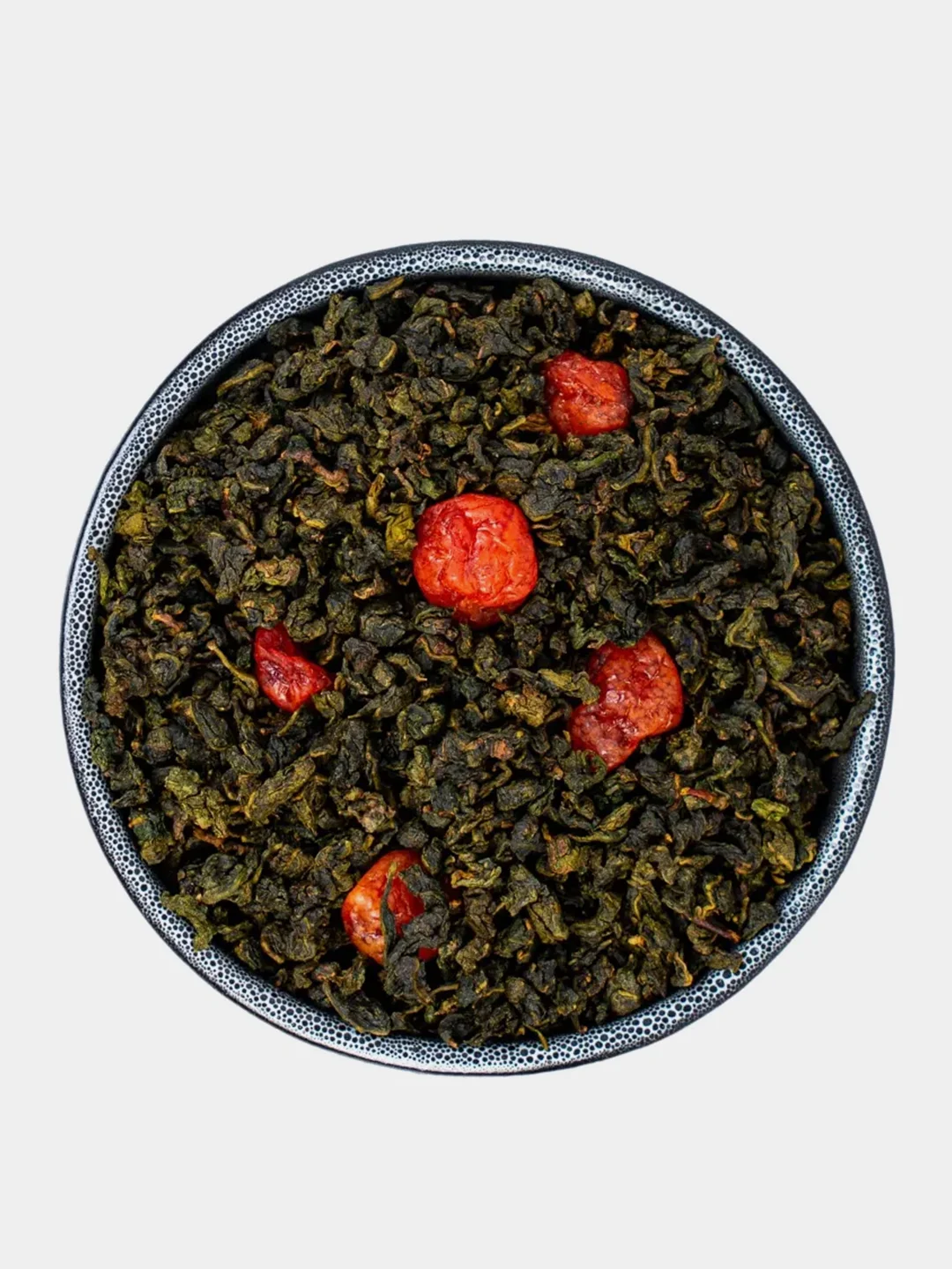 Чай китайский листовой TEAON "Вишневый улун", с ягодами вишни, зеленый, 50 г
