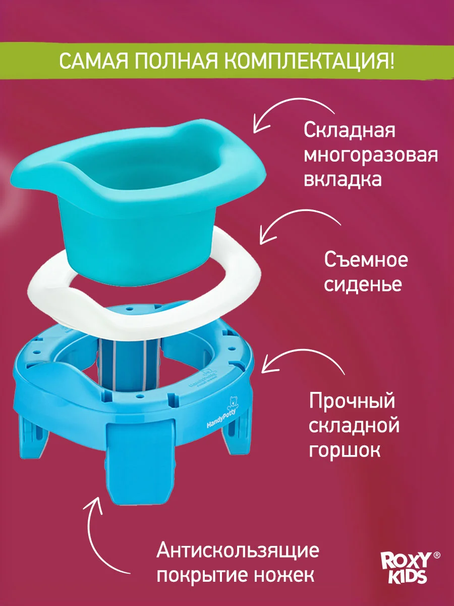 Мятный вкладка для детского дорожного горшка