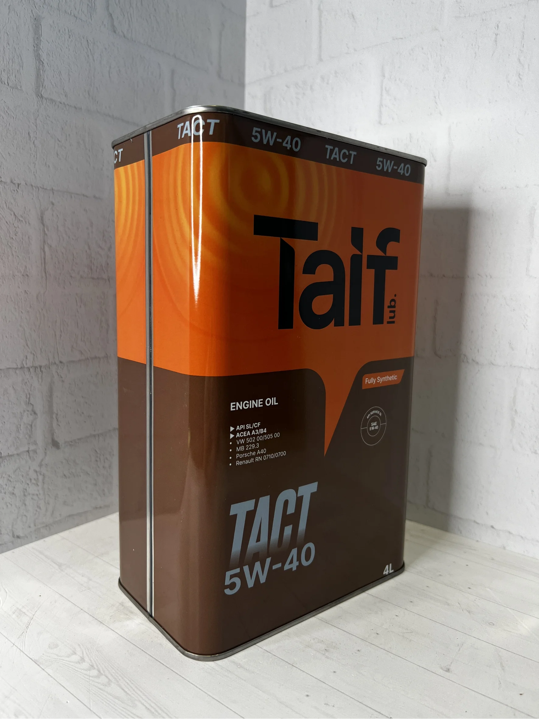 Моторное синтетическое масло TAIF TACT 5W-40, A3/B4, 4л