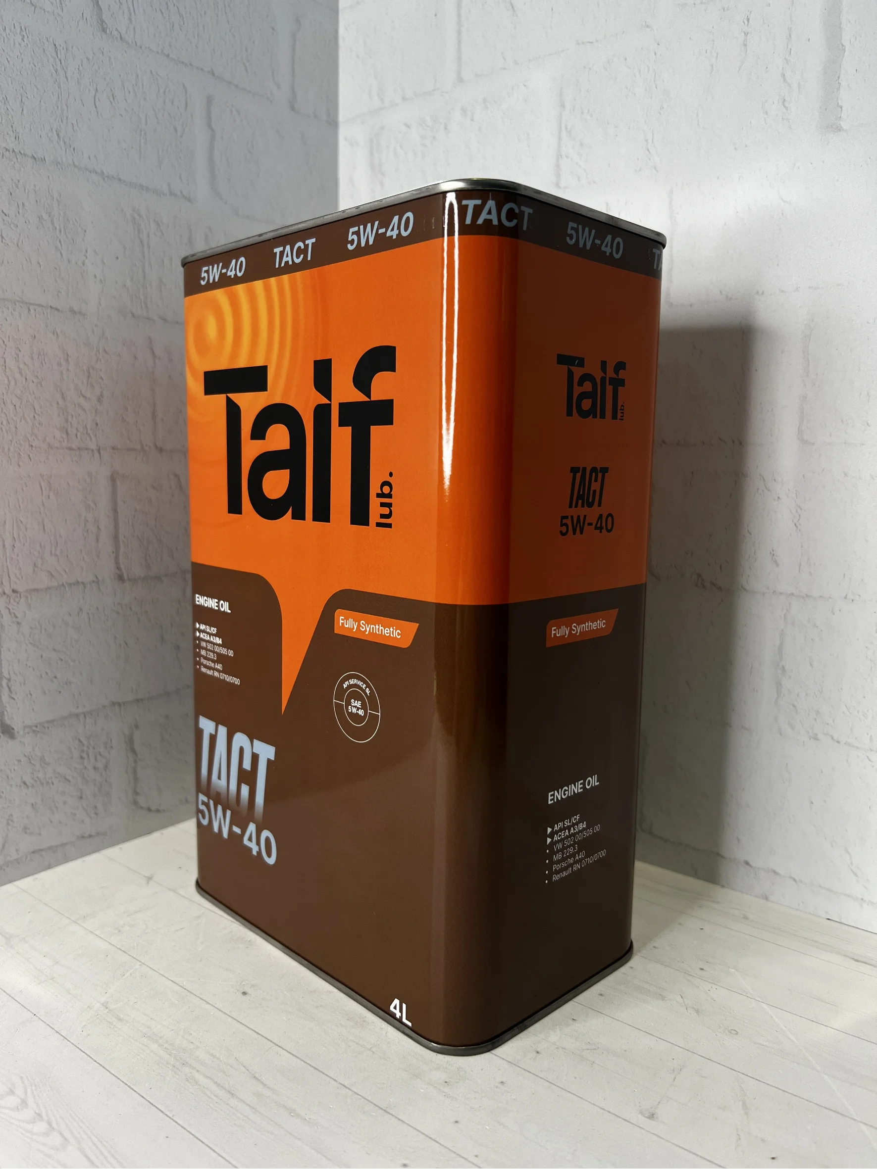 Моторное синтетическое масло TAIF TACT 5W-40, A3/B4, 4л