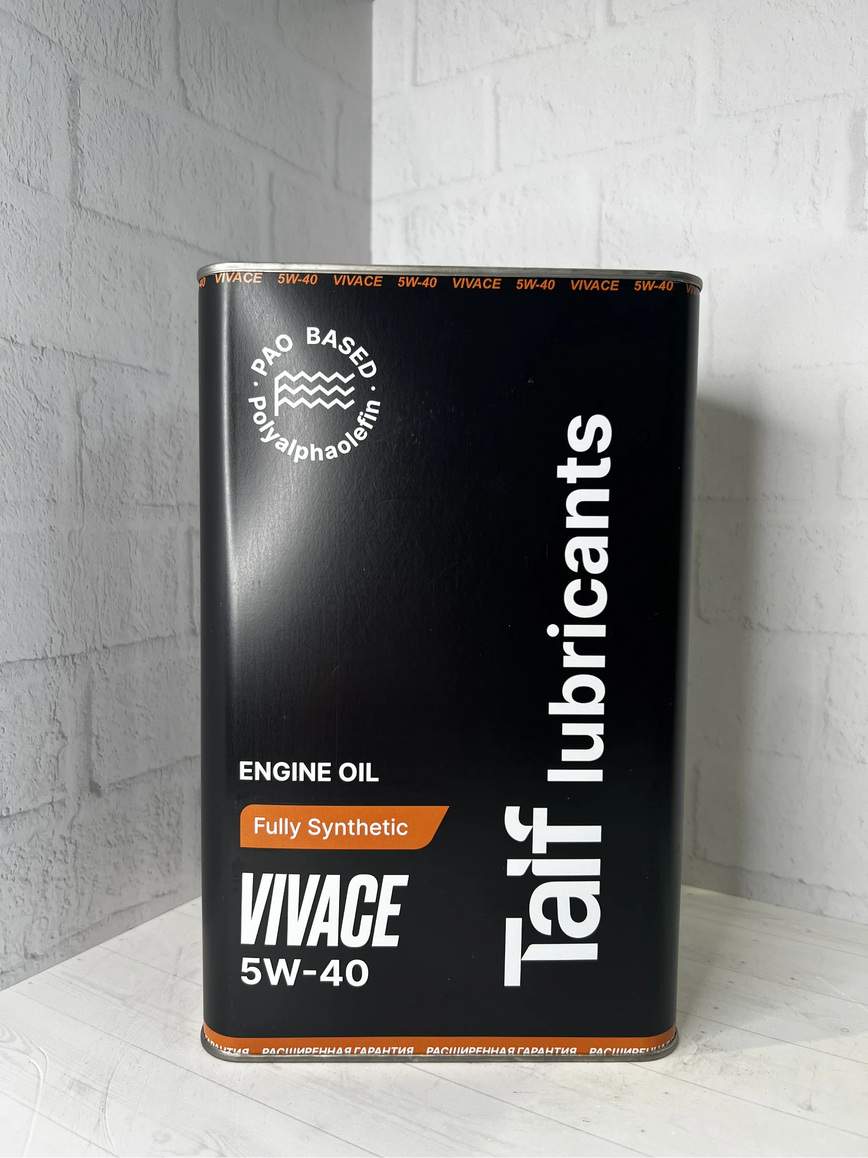 Синтетическое моторное масло Taif Vivace 5W-40 SN/CF 4л