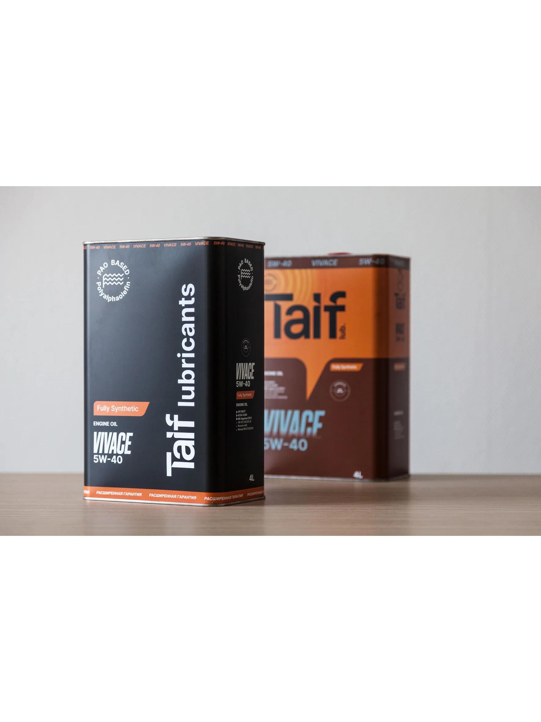 Синтетическое моторное масло Taif Vivace 5W-40 SN/CF 4л