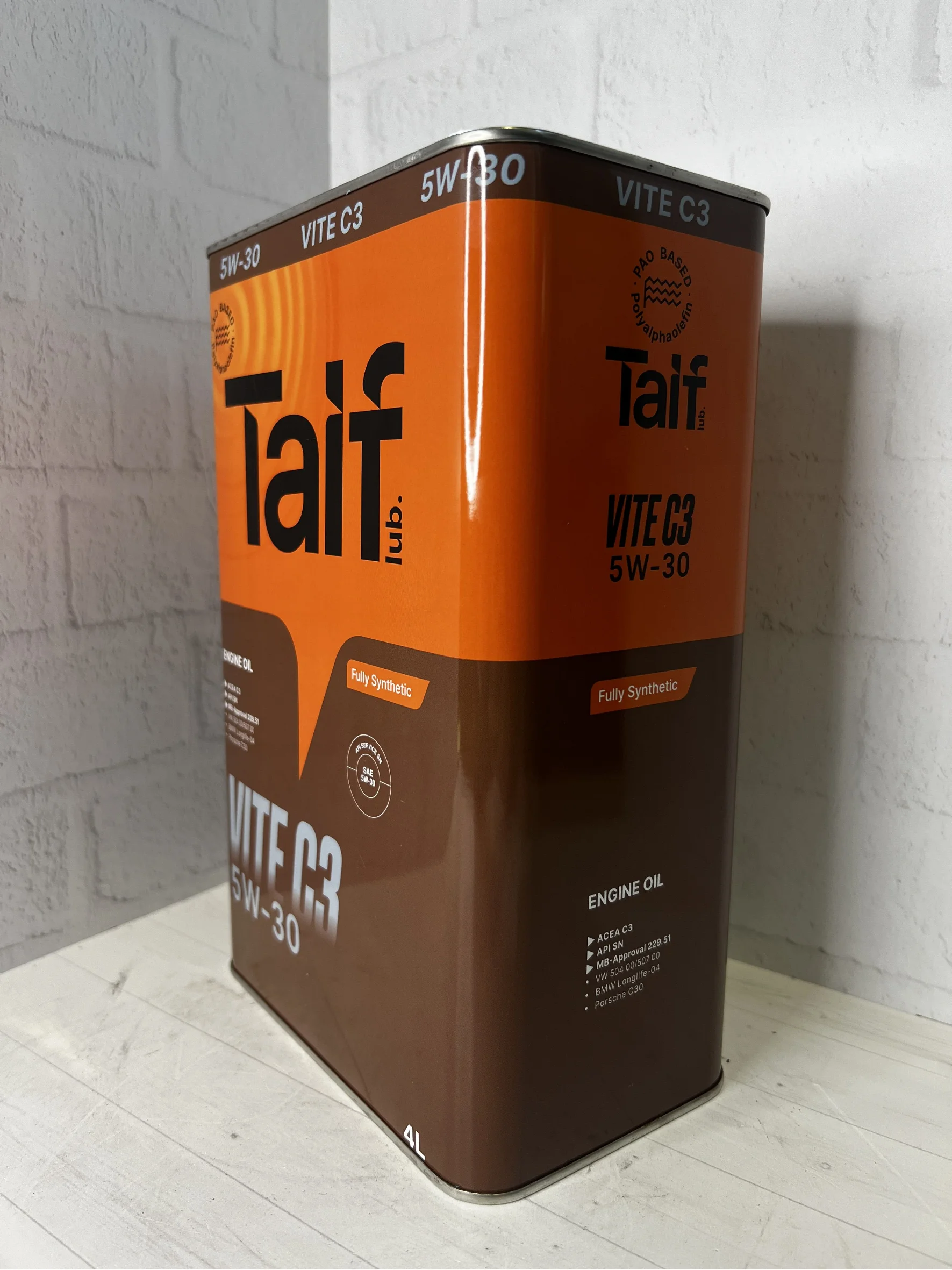 Синтетическое моторное масло TAIF VITE 5W-30 SN, C3 4л