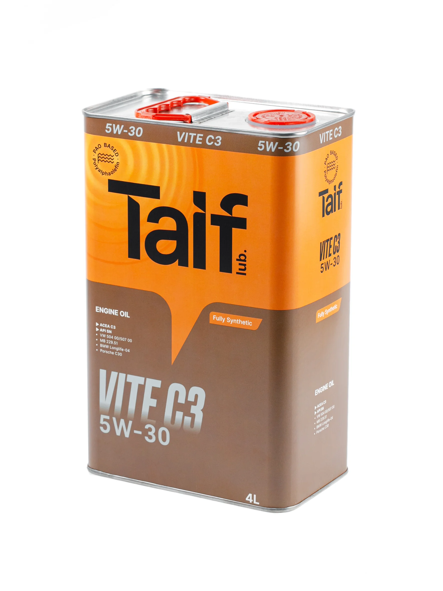 Синтетическое моторное масло TAIF VITE 5W-30 SN, C3 4л