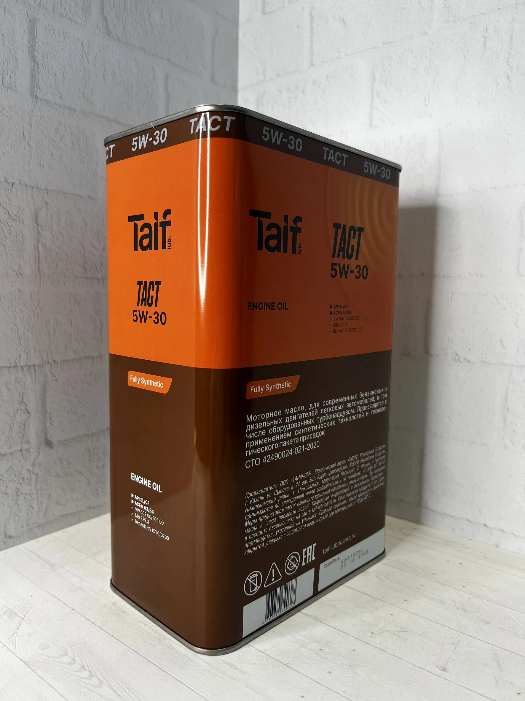 Моторное масло TAIF TACT 5W-30 Синтетическое 4 л