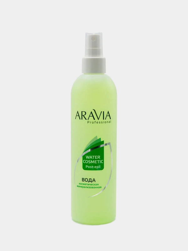 Вода косметическая минерализованная ARAVIA Professional, с мятой и витаминами, 300 мл