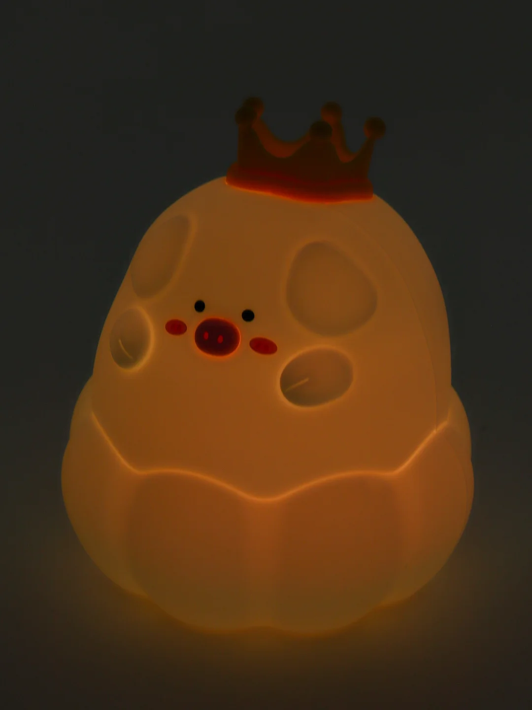 Ночник Jordan Judy "Свинка" Night Light Pig 7 Colors VC111 белый