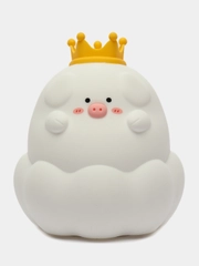 Ночник Jordan Judy "Свинка" Night Light Pig 7 Colors VC111 белый