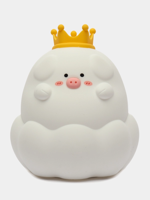 Ночник Jordan Judy "Свинка" Night Light Pig 7 Colors VC111 белый