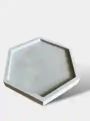 Серый шестигранник подставка-поднос для акссесуаров и свечей, декоративные подставки из гипса