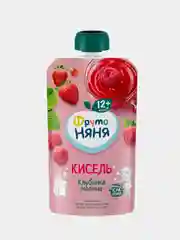 Кисель ФрутоНяня, клубника, малина, с 12 месяцев, 130 мл, 12 штук