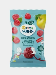 Фруктовый клубочек ФрутоНяня Клубочки из яблок и малины, с 12 месяцев, 15г