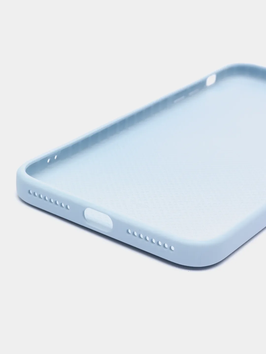 Голубой чехол для iPhone 11 PRO MAX, 12, 12 PRO MAX, 13 PRO, 7, 8, SE / Чехол на Айфон