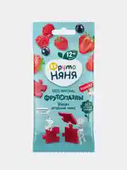 Фруктовые кусочки ФрутоНяня Пазлы из яблок, клубники, малины, с 12 месяцев, 20г