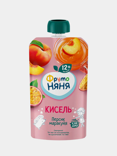 Кисель ФрутоНяня из персика и маракуйи, 130г, 1 шт