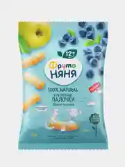 Палочки кукурузные ФрутоНяня, яблоко, черника с 12 месяцев, 20г, 9 штук