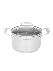 Кастрюля "Арзон" 16х9,5 см. 1,8 л. со стеклянной крышкой, индукция