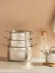 Кастрюля "Арзон" 16х9,5 см. 1,8 л. со стеклянной крышкой, индукция