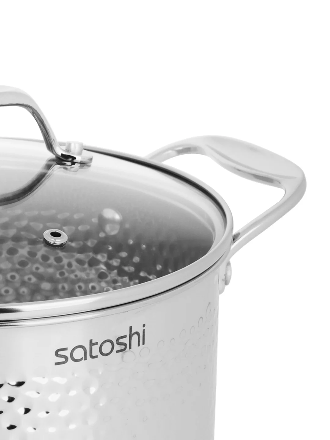 Кастрюля "Арзон" 20х11,5 см. 3,4 л. со стеклянной крышкой, индукция