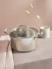 Кастрюля "Арзон" 20х11,5 см. 3,4 л. со стеклянной крышкой, индукция