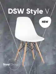 Бежевый стул для кухни обеденный DSW Style V разборный фрейм