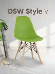 Зеленый стул для кухни обеденный DSW Style V разборный фрейм