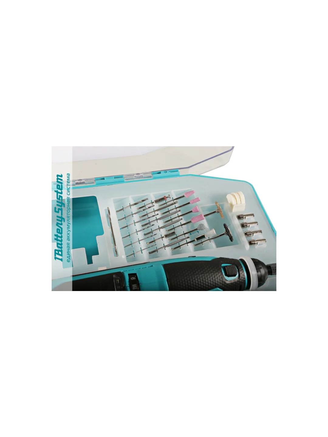 Гравер аккум Sturm CGM1201S 12В, 1BatterySystem12V, 5000-25000об/мин, 50акс,1x2.0Ач, ЗУ,