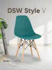 Тёмно-бирюзовый стул для кухни обеденный DSW Style V разборный фрейм