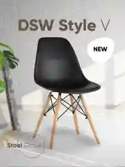 Черный стул для кухни обеденный DSW Style V разборный фрейм