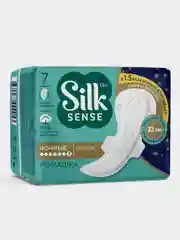 Прокладки женские ночные гигиенические OLA! SILK SENSE "Ромашка", 7 штук
