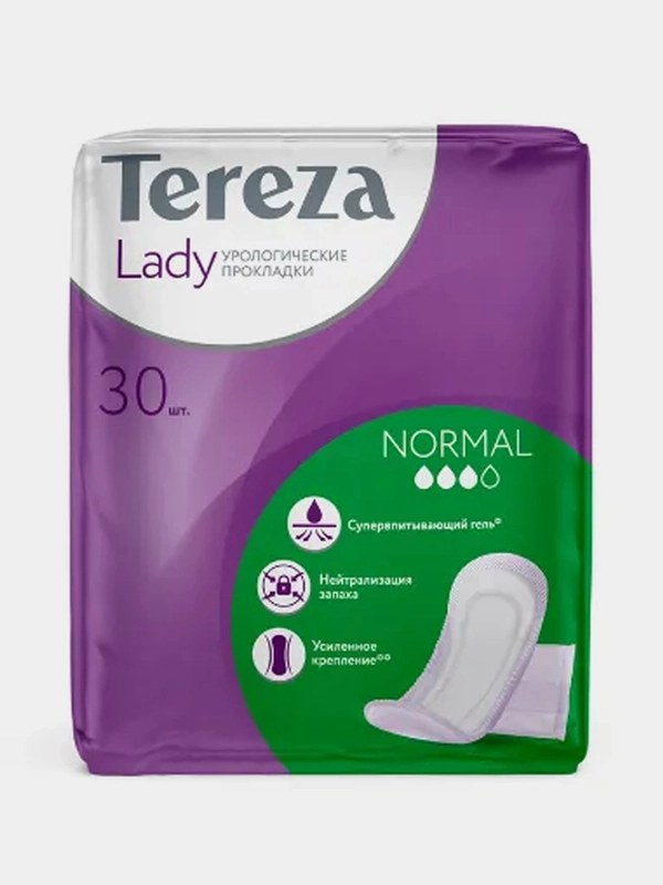 Прокладки урологические TerezaLady Normal, 30 штук