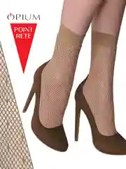 Сетчатые носки с рисунком горошек